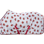 HKM Fly Rug Ladybug White Red