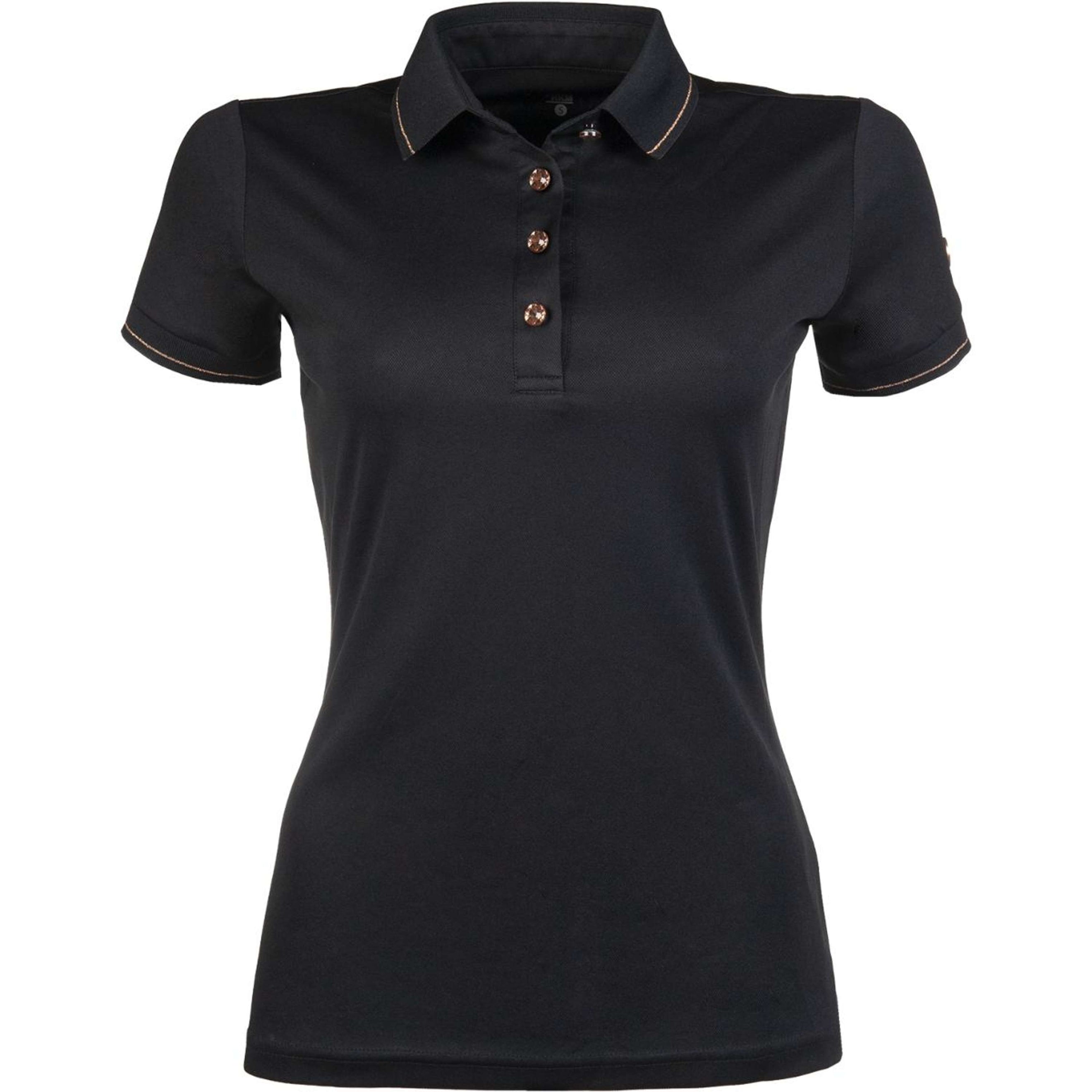 HKM Poloshirt Rosegold Glamour Black/Rosegold