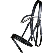 HKM Snaffle Bridle Shetty Diamond Black