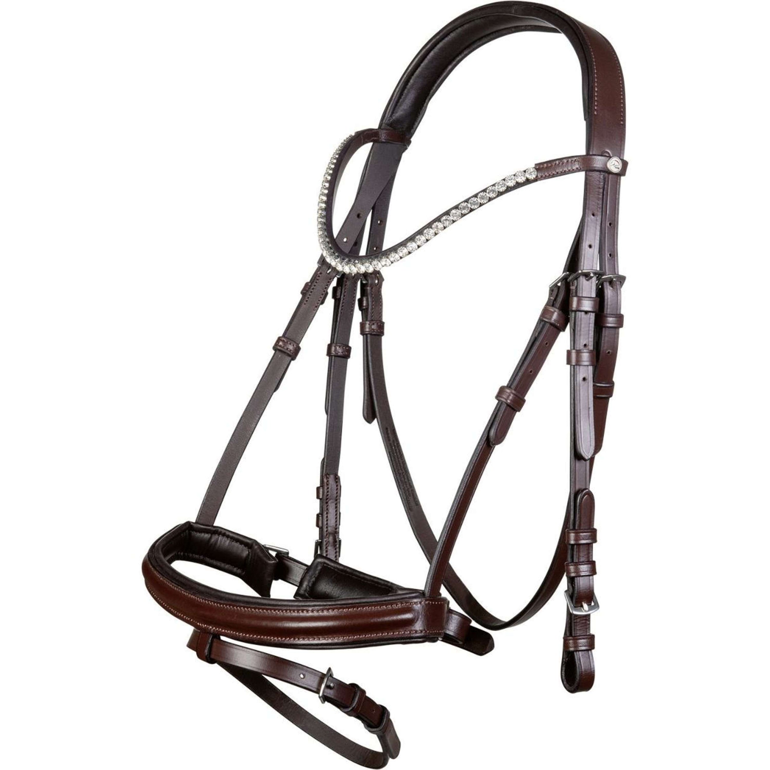 HKM Snaffle Bridle Mia Brown