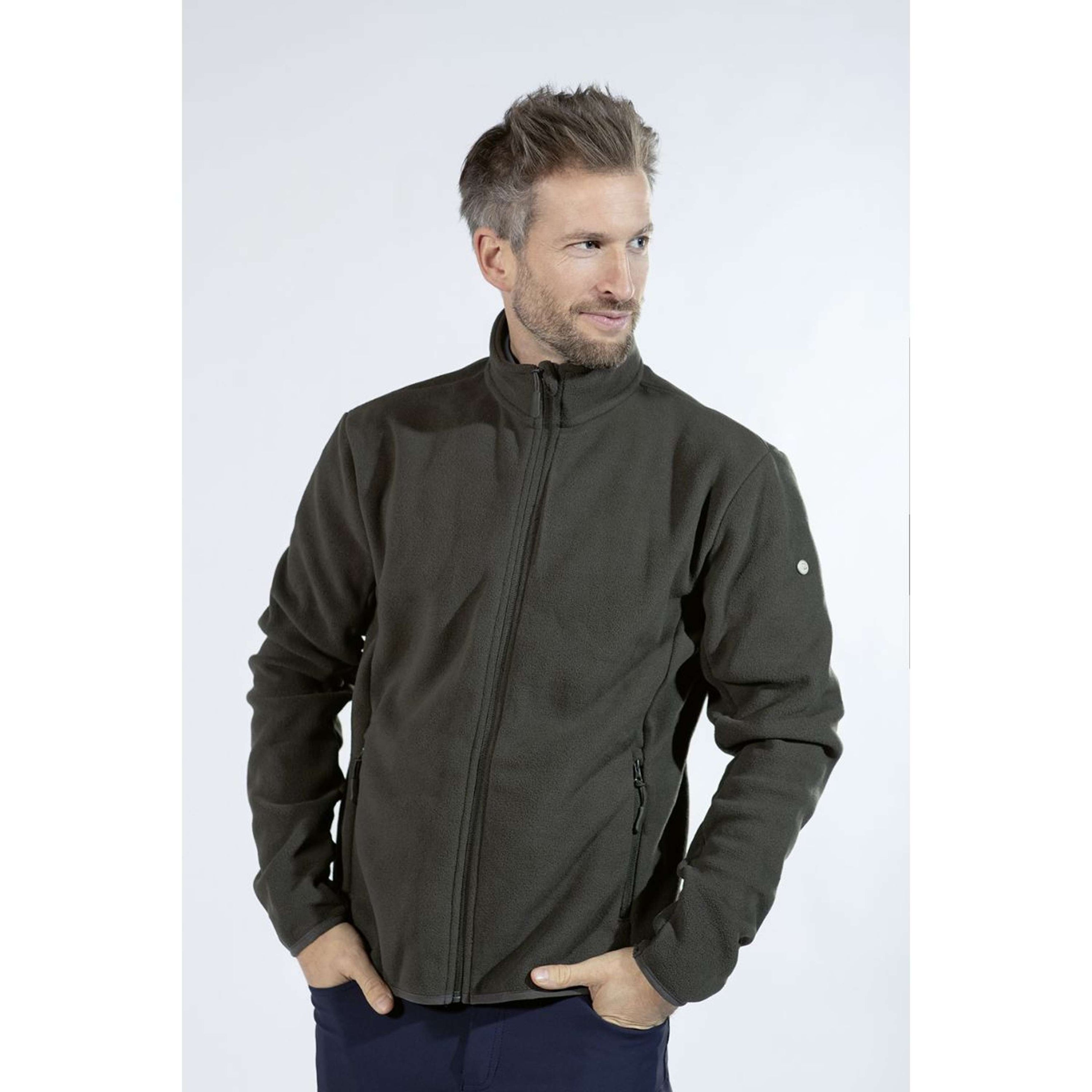 HKM Fleece Jacket Anton Men Hunting Green