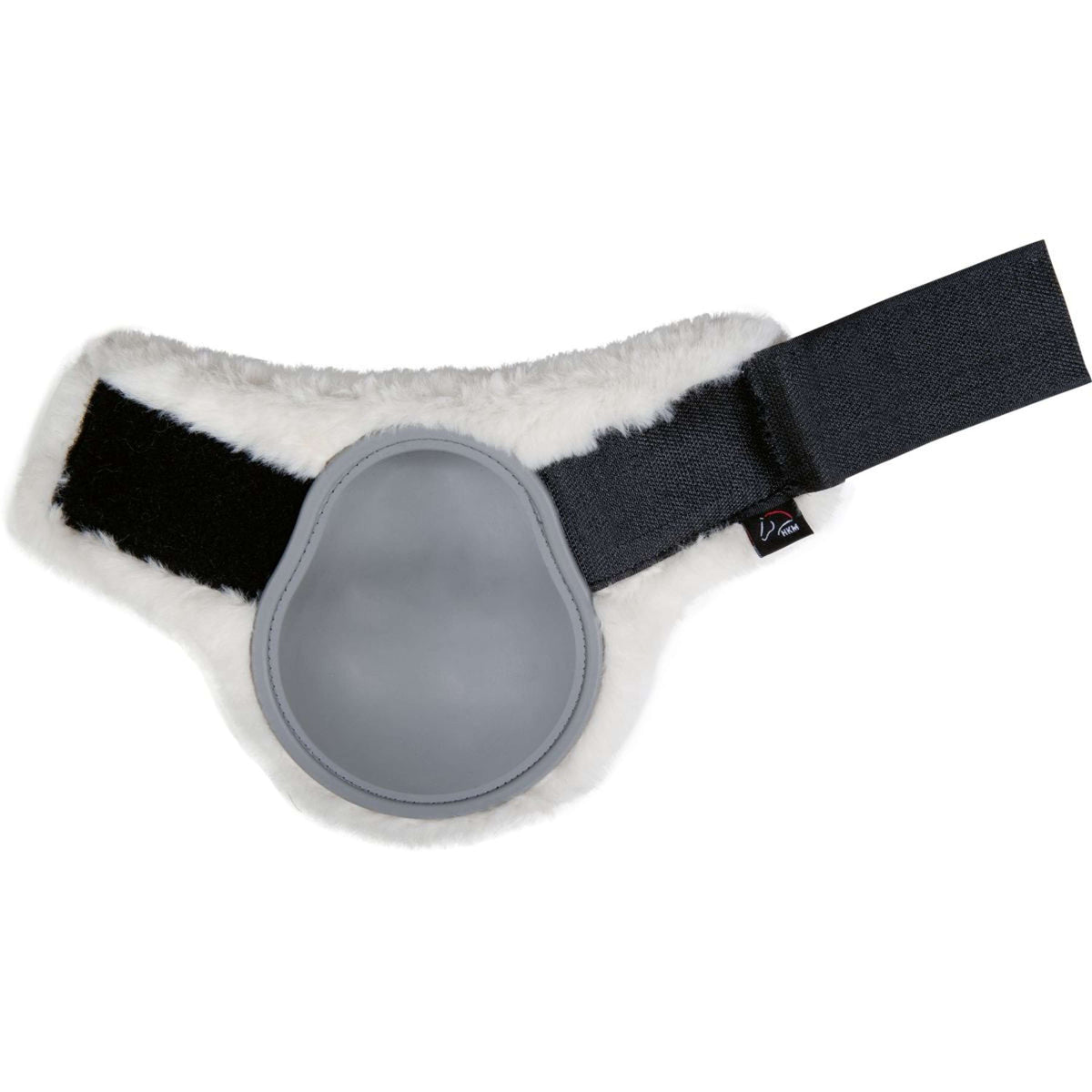 HKM Fetlock Boots Basic with Teddy Fur Grey