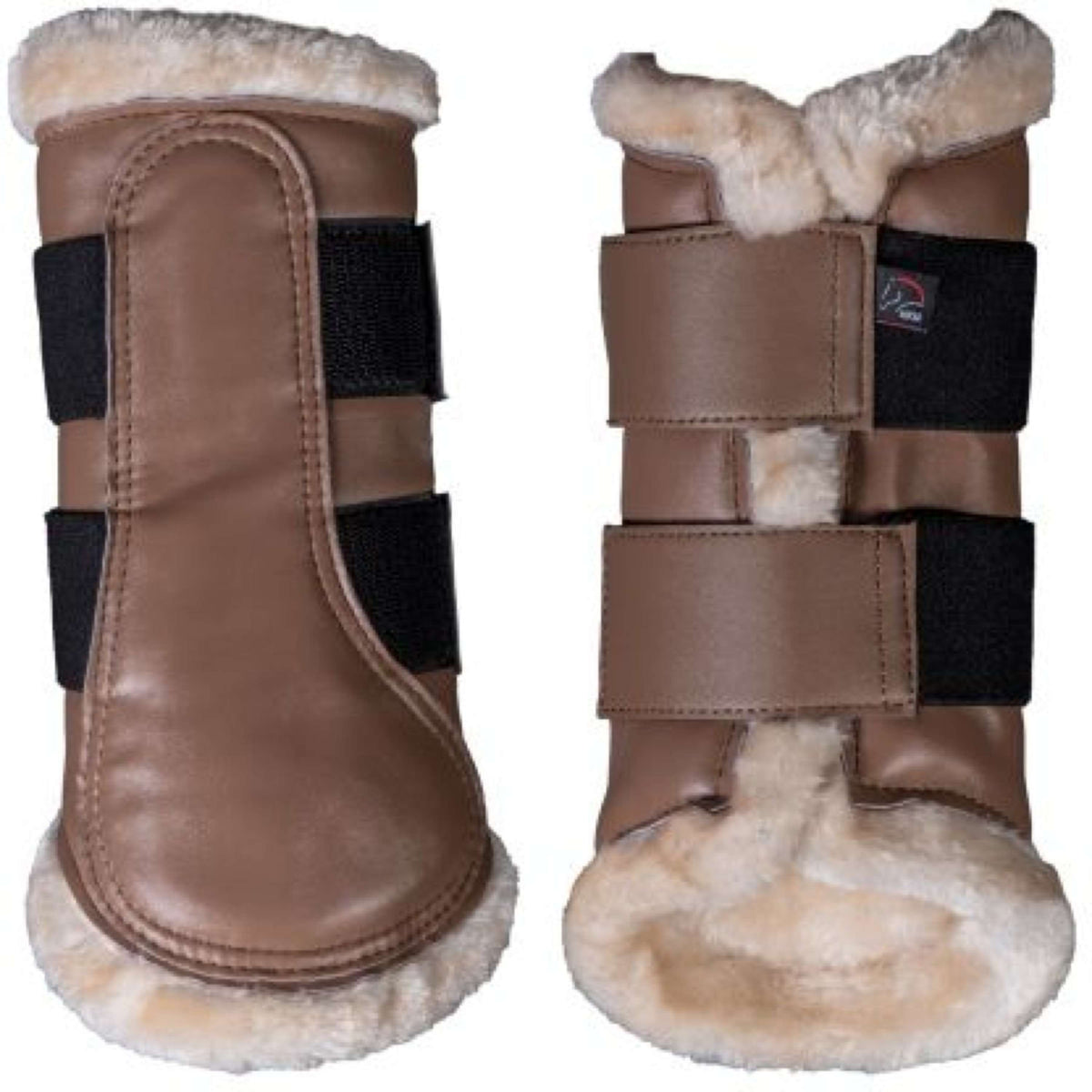 HKM Leg protection Comfort Premium Fur Taupe