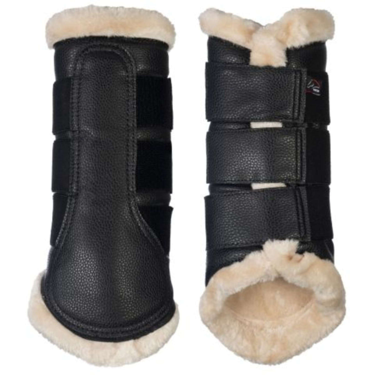 HKM Leg protection Comfort Premium Fur Black