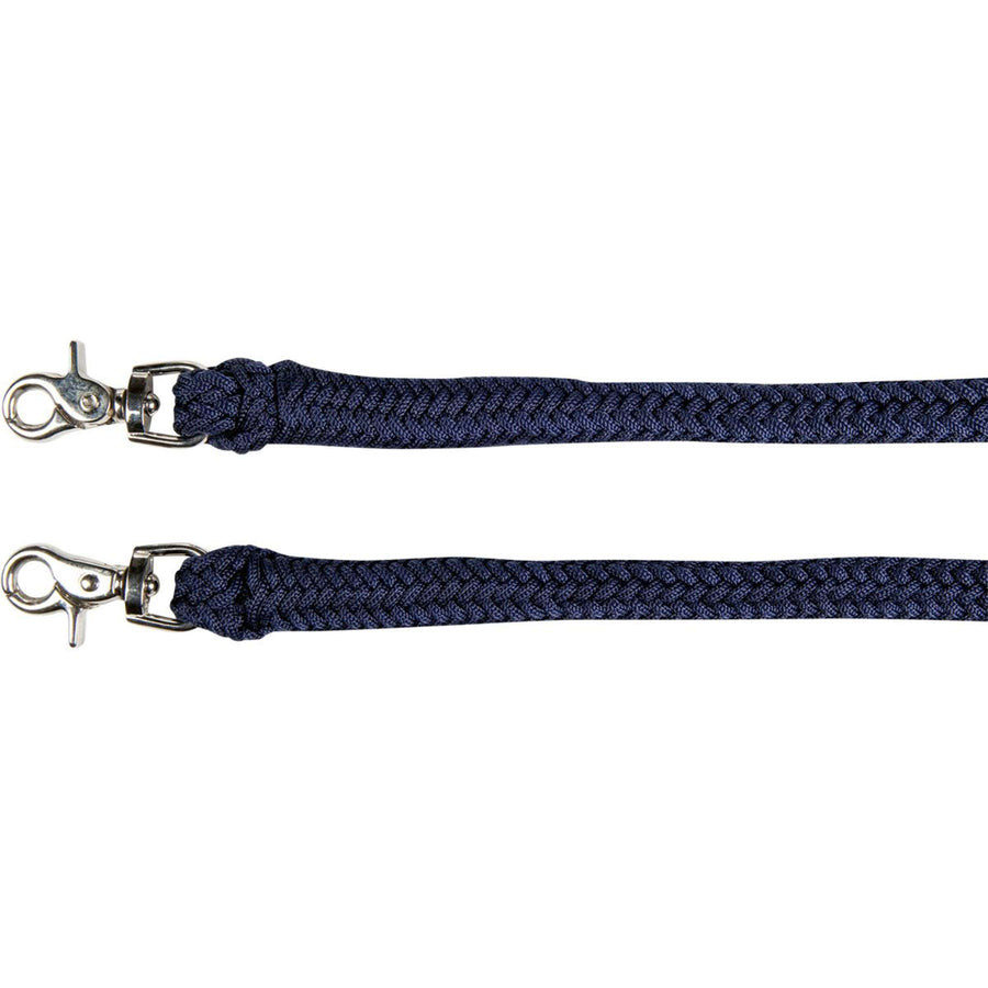 HKM Rope Halter with Rein Black