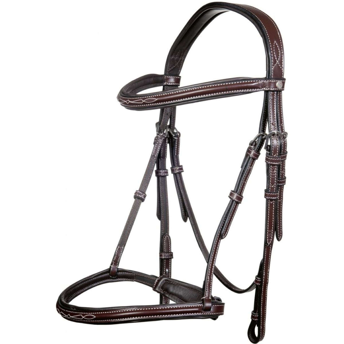 HKM Snaffle Bridle Hunter Brown