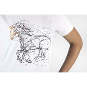 HKM T-Shirt Geometrical Horse White