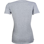 HKM Shirt Horses leave Hoofprints Short Sleeves Grey