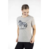 HKM T-Shirt Graphical Horse Lightgrey/Melange