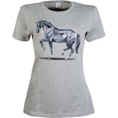 HKM T-Shirt Graphical Horse Lightgrey/Melange