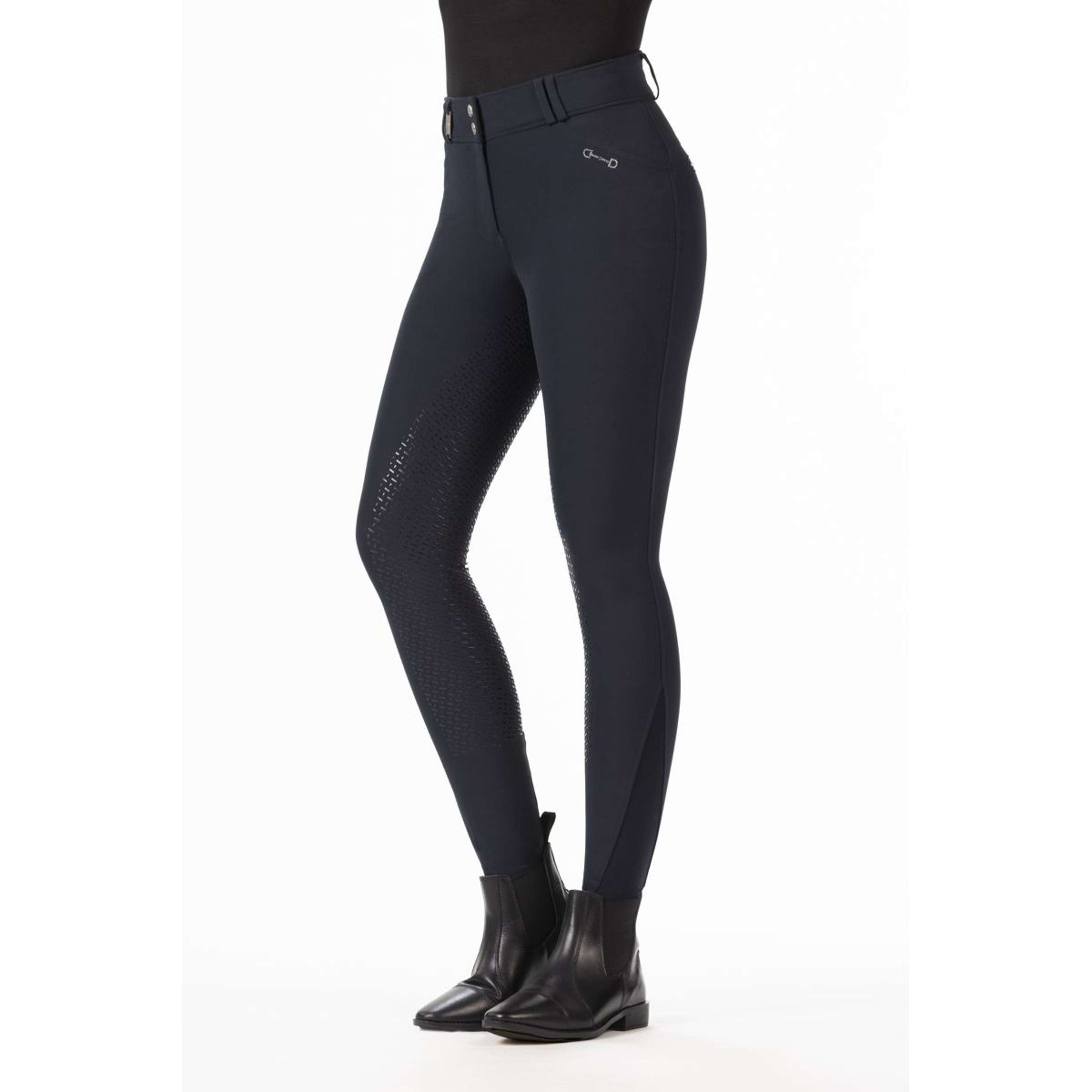 HKM Breeches Monaco Crystal Silicon Seat Darkblue