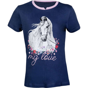 HKM T-Shirt Horse Spirit Darkblue