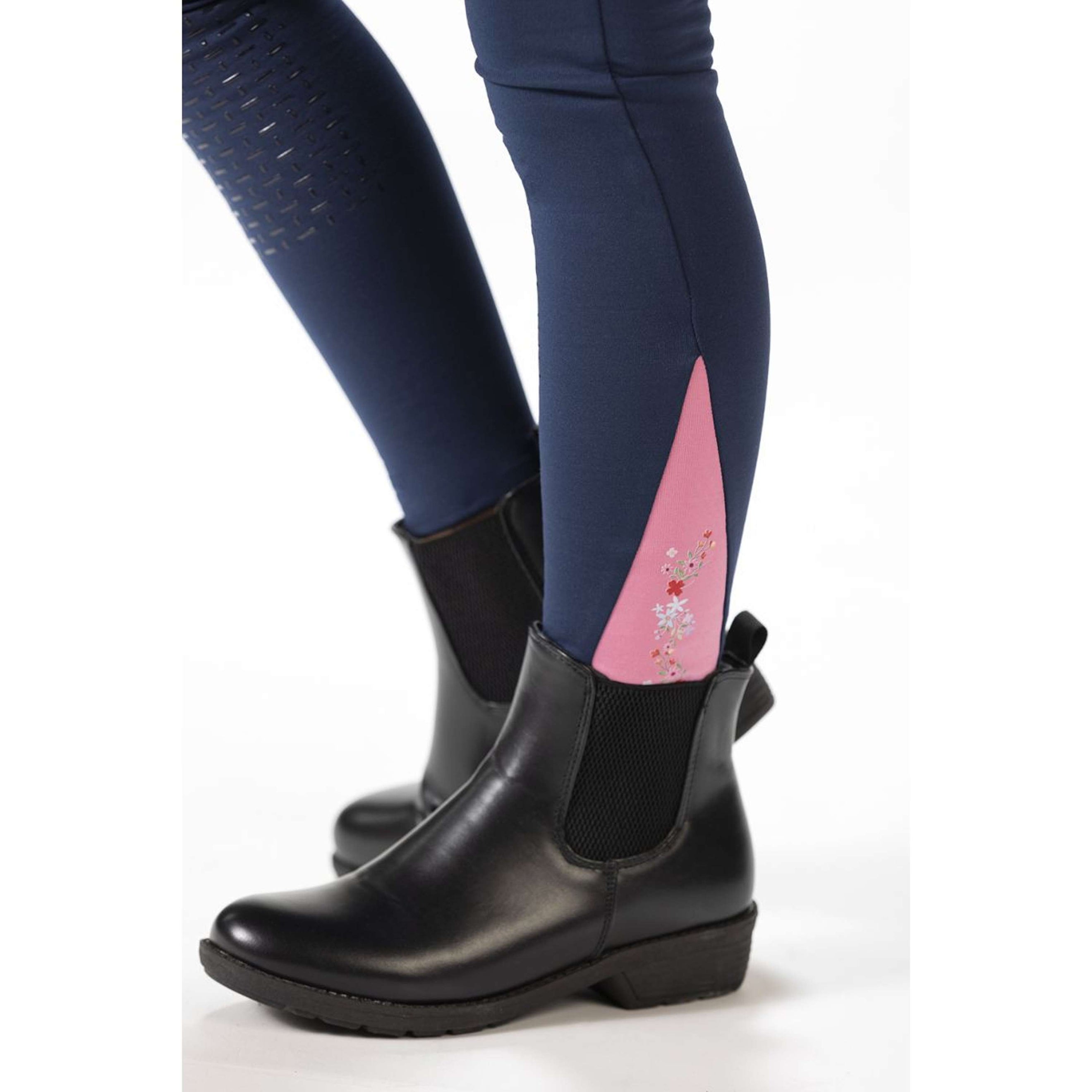 HKM Breeches Horse Spirit Silicone Seat Darkblue