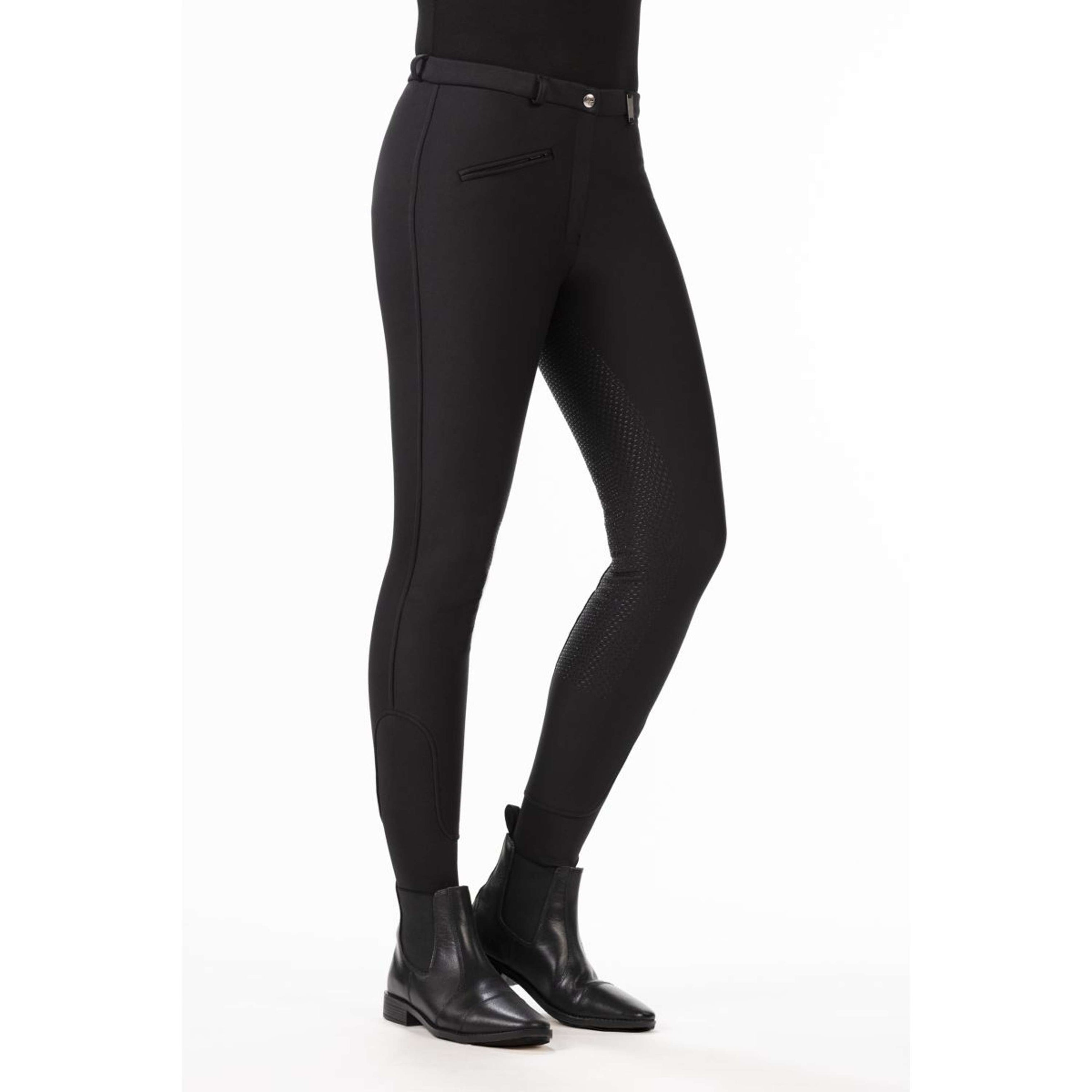 HKM Breeches Winner Softshell Winter Silicone Seat Black