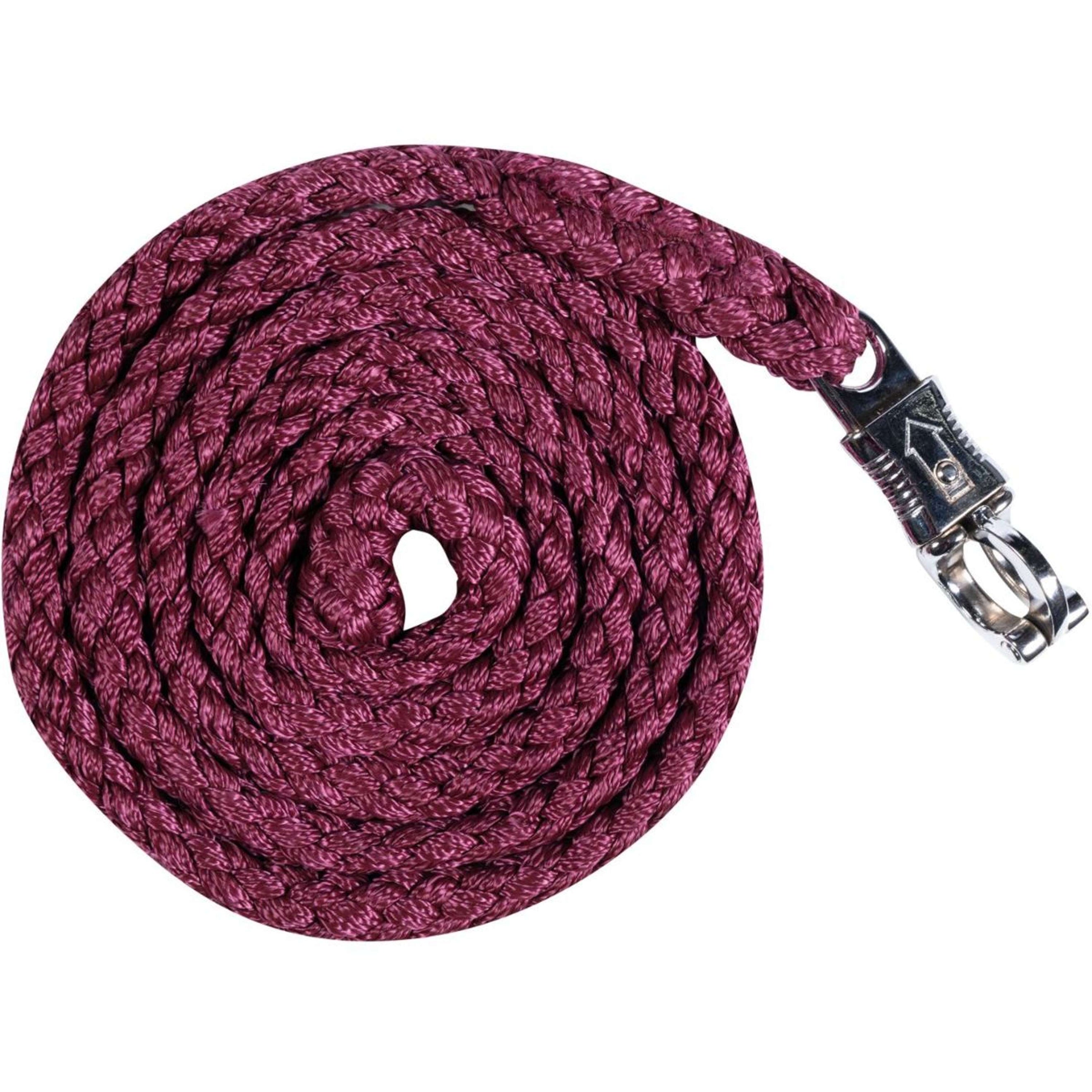 HKM Lead Rope Berry with a Panic Snap WineRed