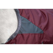 HKM Outdoor Rug Yukon 600D Fleece 0g dark red/grey