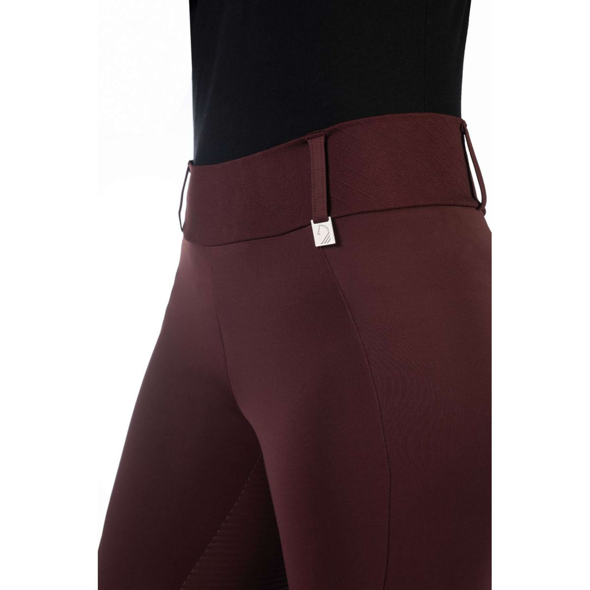 HKM Riding Legging Livigno Lauria Garelli Full Grip Bordeaux