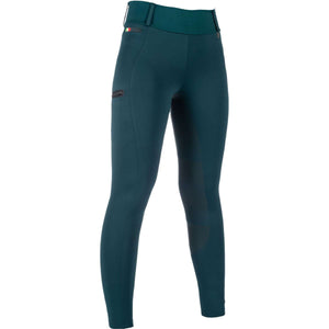 HKM Riding Legging Livigno Lauria Garelli Full Grip Dark Green