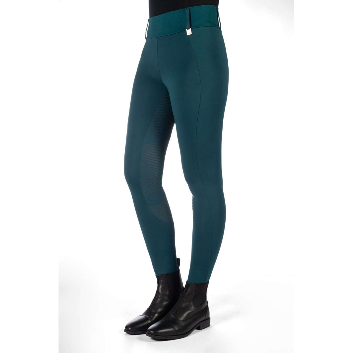 HKM Riding Legging Livigno Full Grip Dark Green