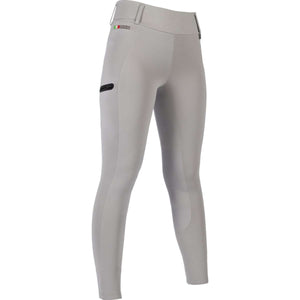 HKM Riding Legging Livigno Lauria Garelli Full Grip Stone Grey