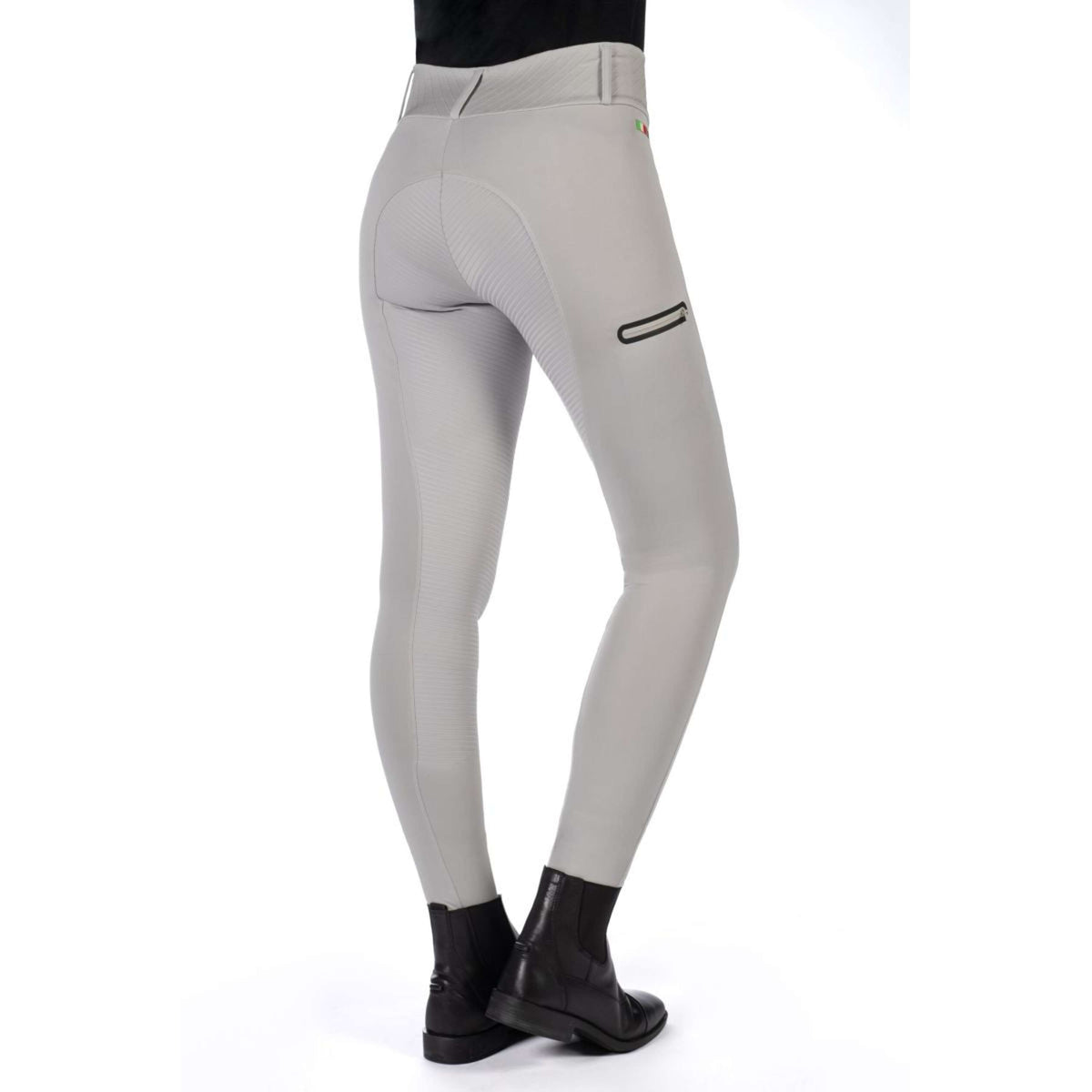 HKM Riding Legging Livigno Full Grip Stone Grey