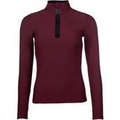 HKM Shirt Livigno Ribbed Long Sleeves Bordeaux