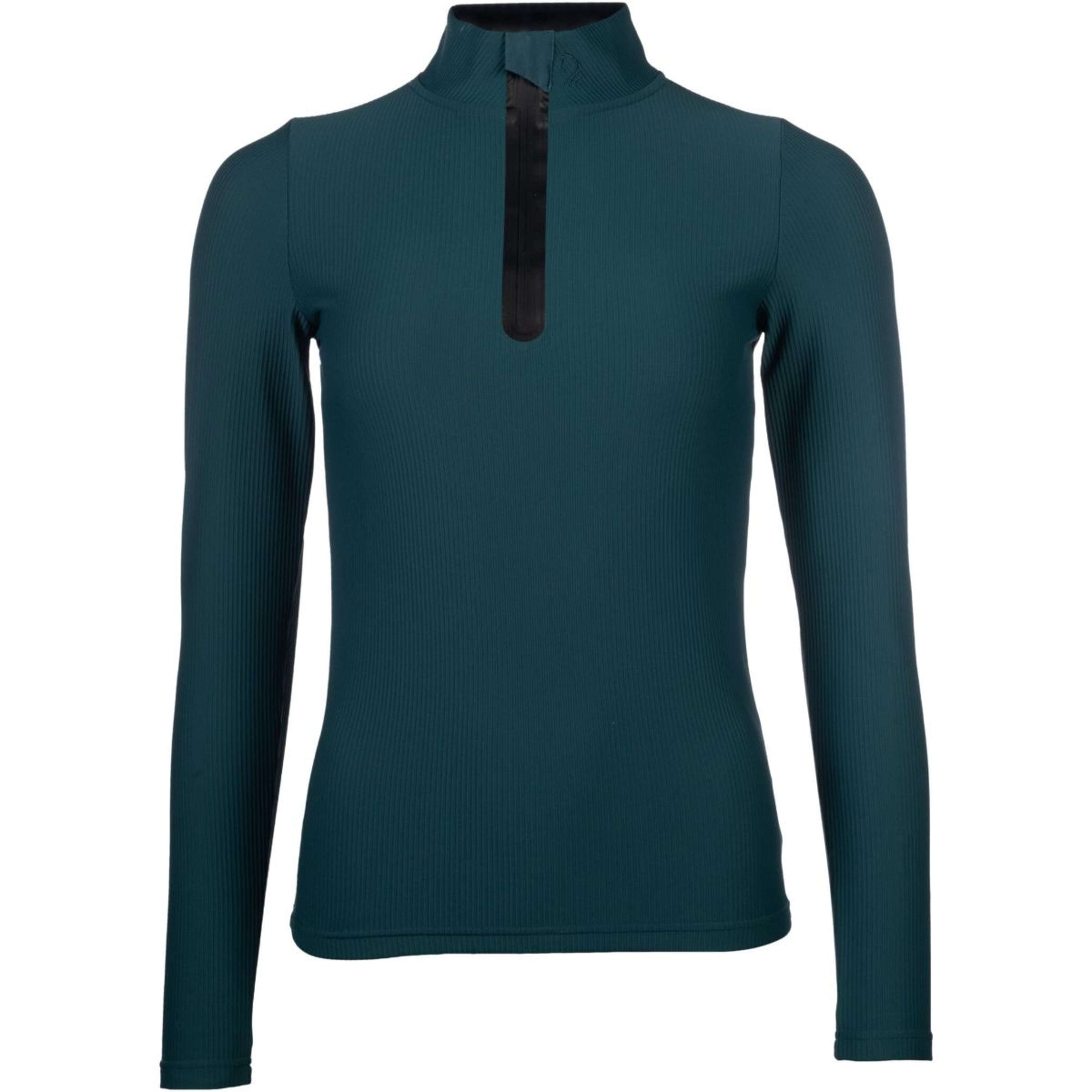 HKM Shirt Livigno Ribbed Long Sleeves Dark Green