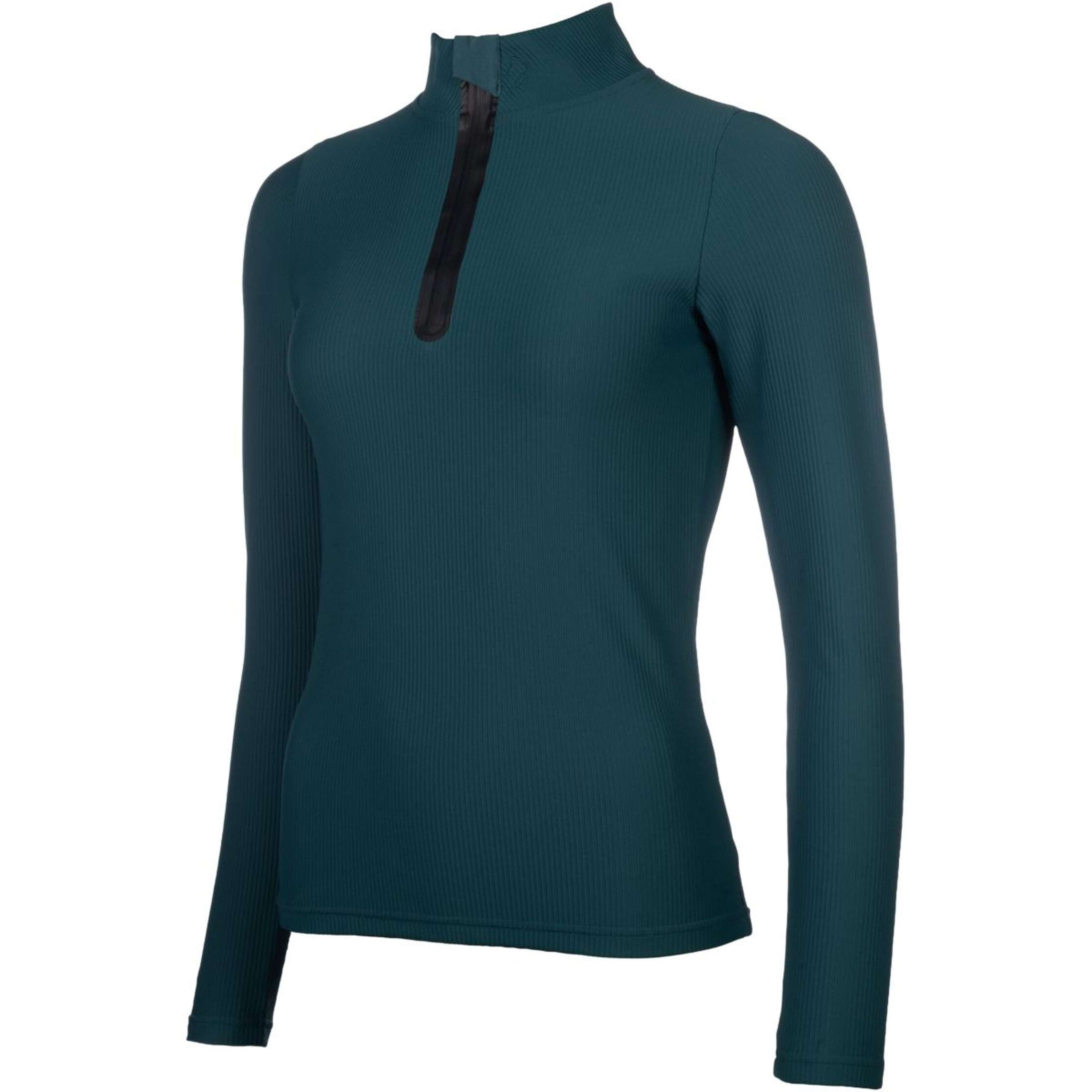 HKM Shirt Livigno Ribbed Long Sleeves Dark Green