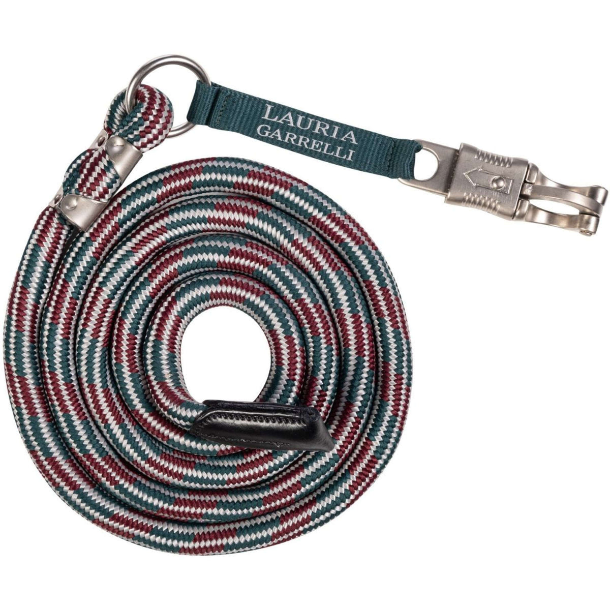 HKM Lead Rope Livigno with a Panic Snap Dark Green