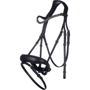 HKM Snaffle Bridle Livigno Lauria Garelli Black