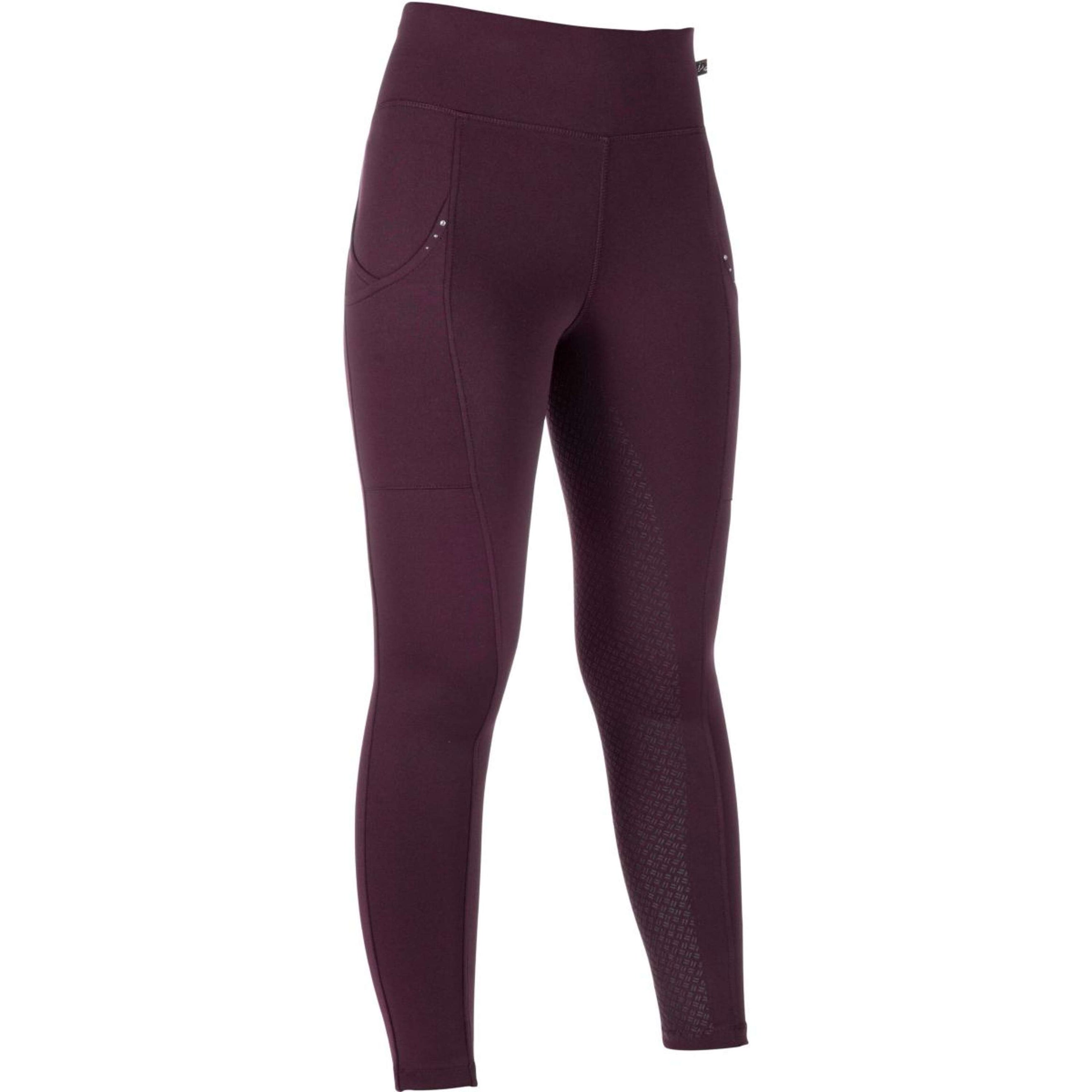 HKM Riding Legging Cosy II Full Grip WineRed