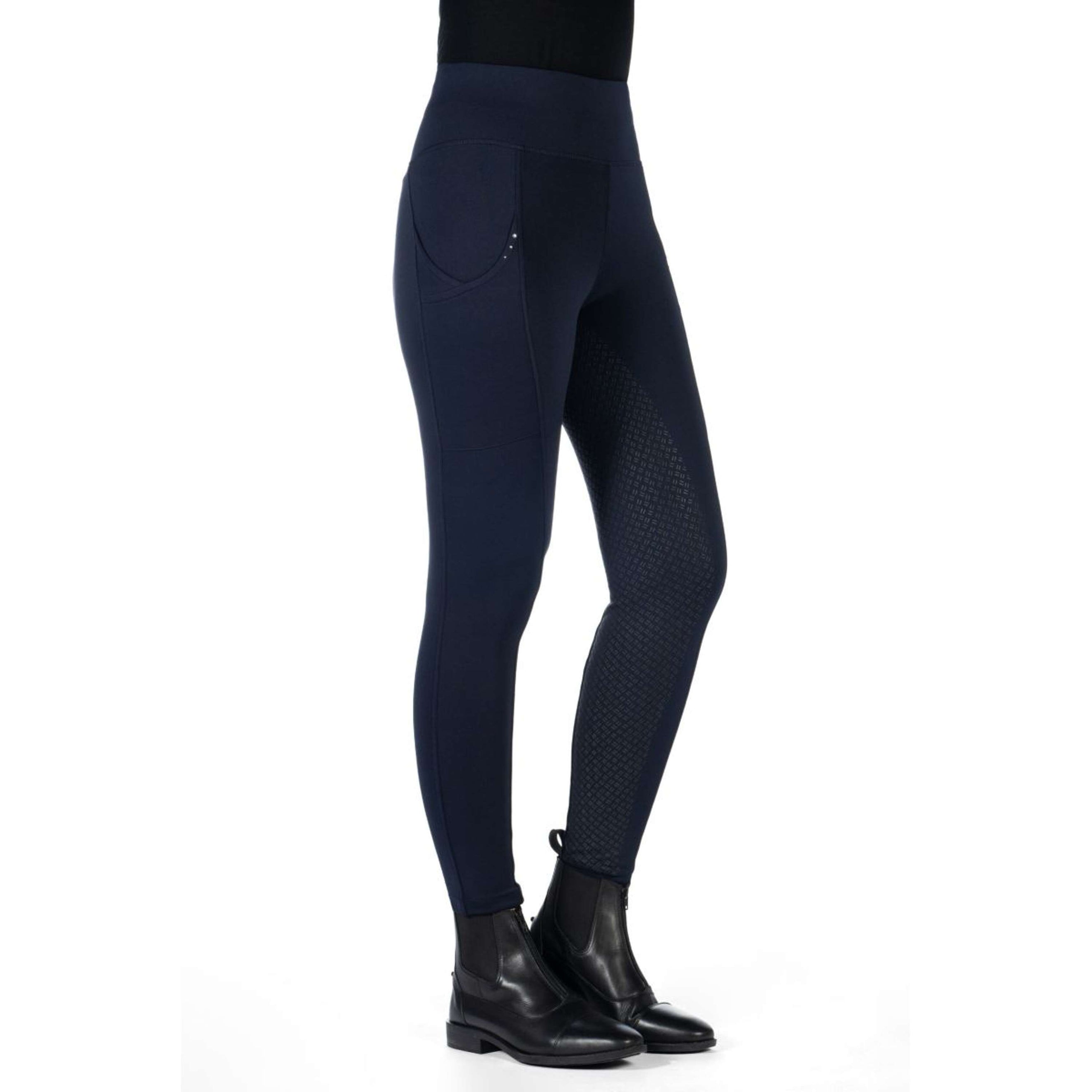 HKM Riding Legging Cosy II Full Grip Darkblue