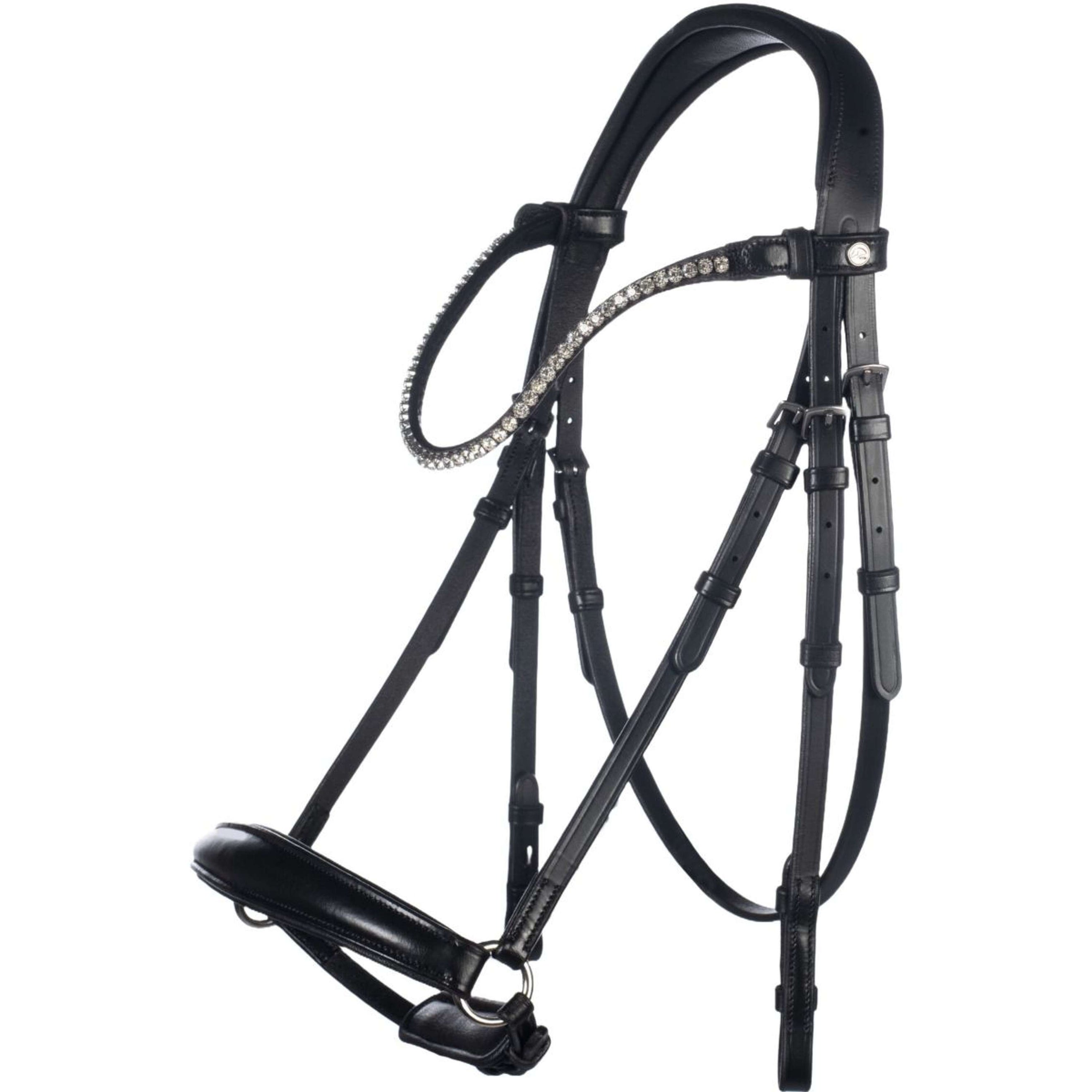 HKM Snaffle Bridle Nicole Black