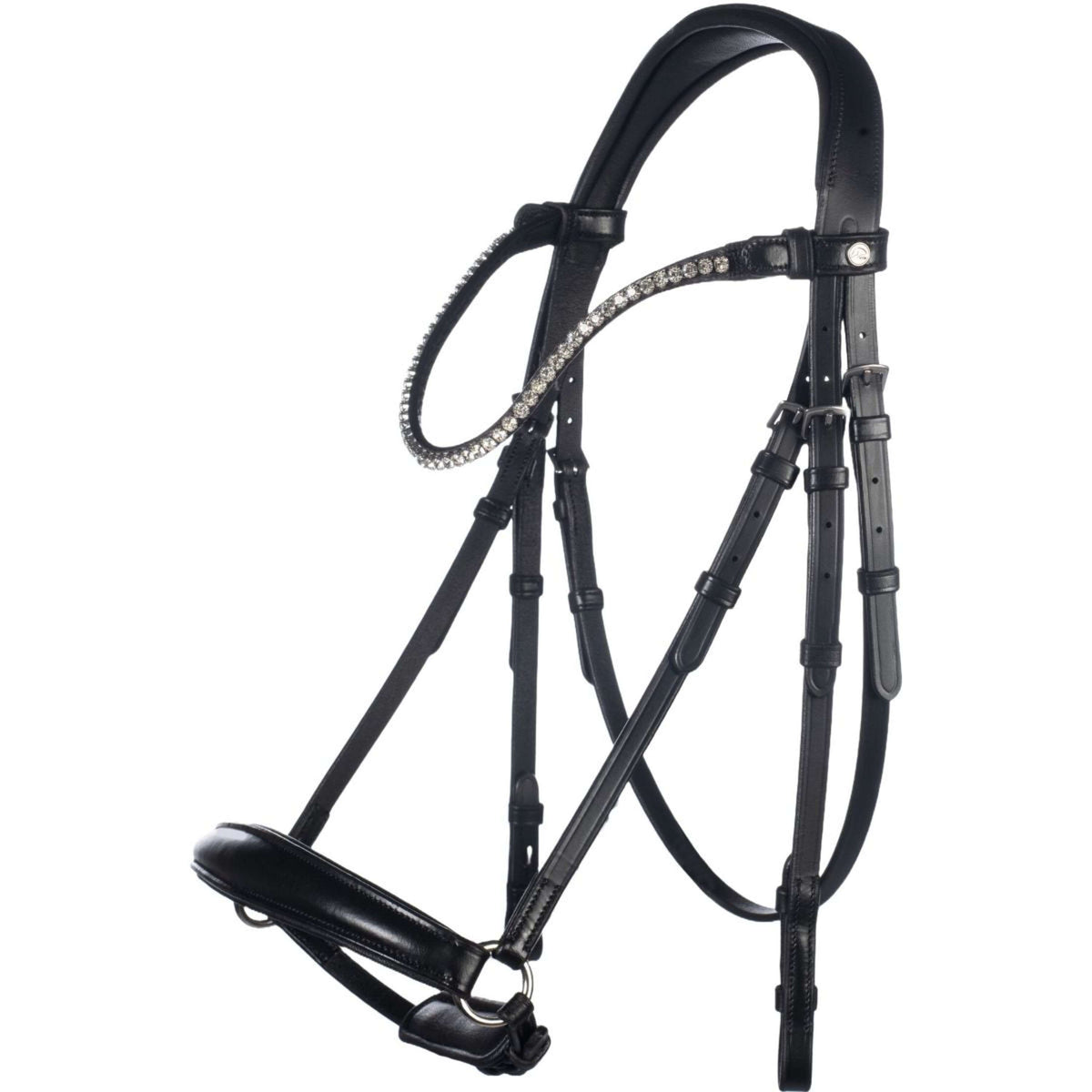 HKM Snaffle Bridle Nicole Black