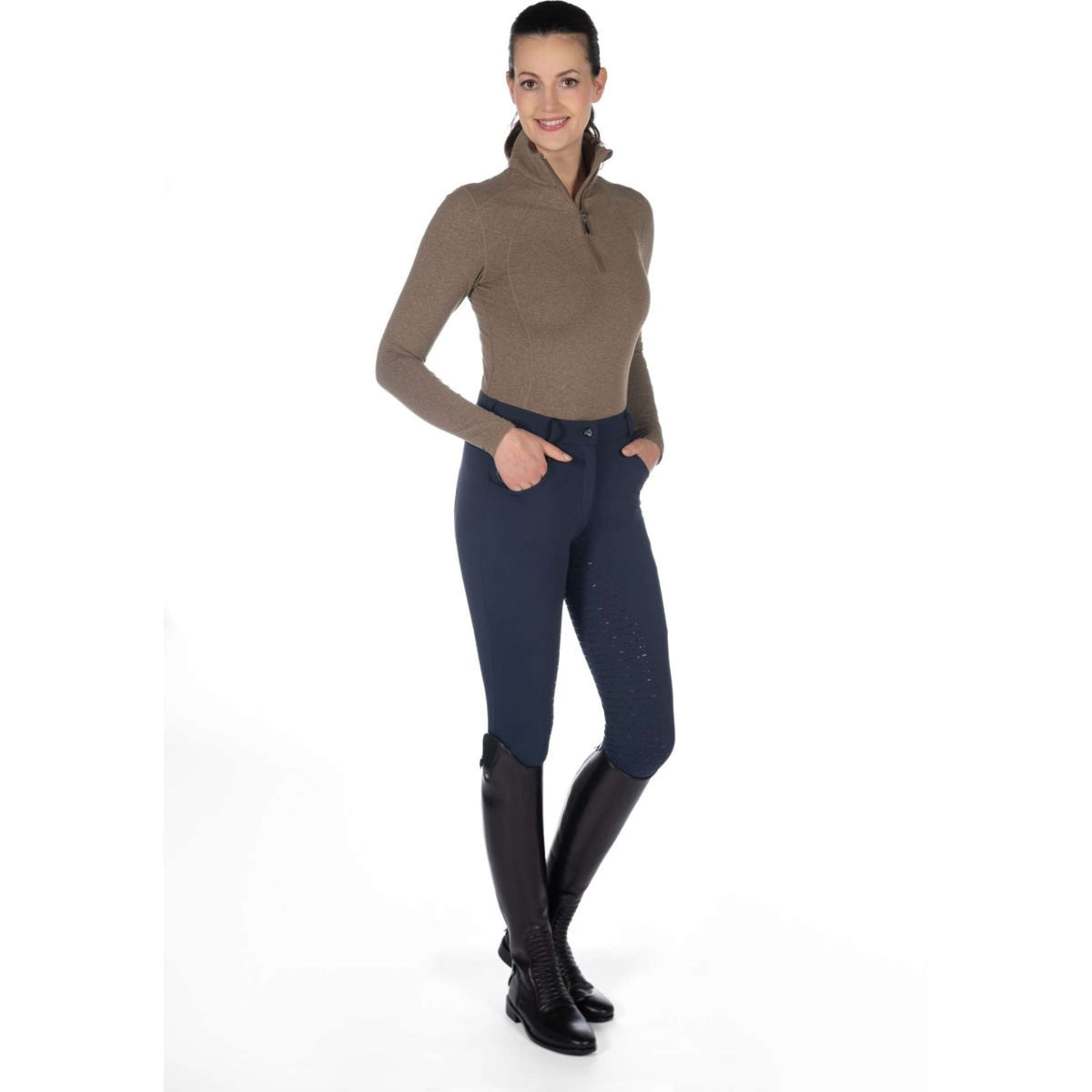 HKM Breeches Comfort Full Grip Darkblue