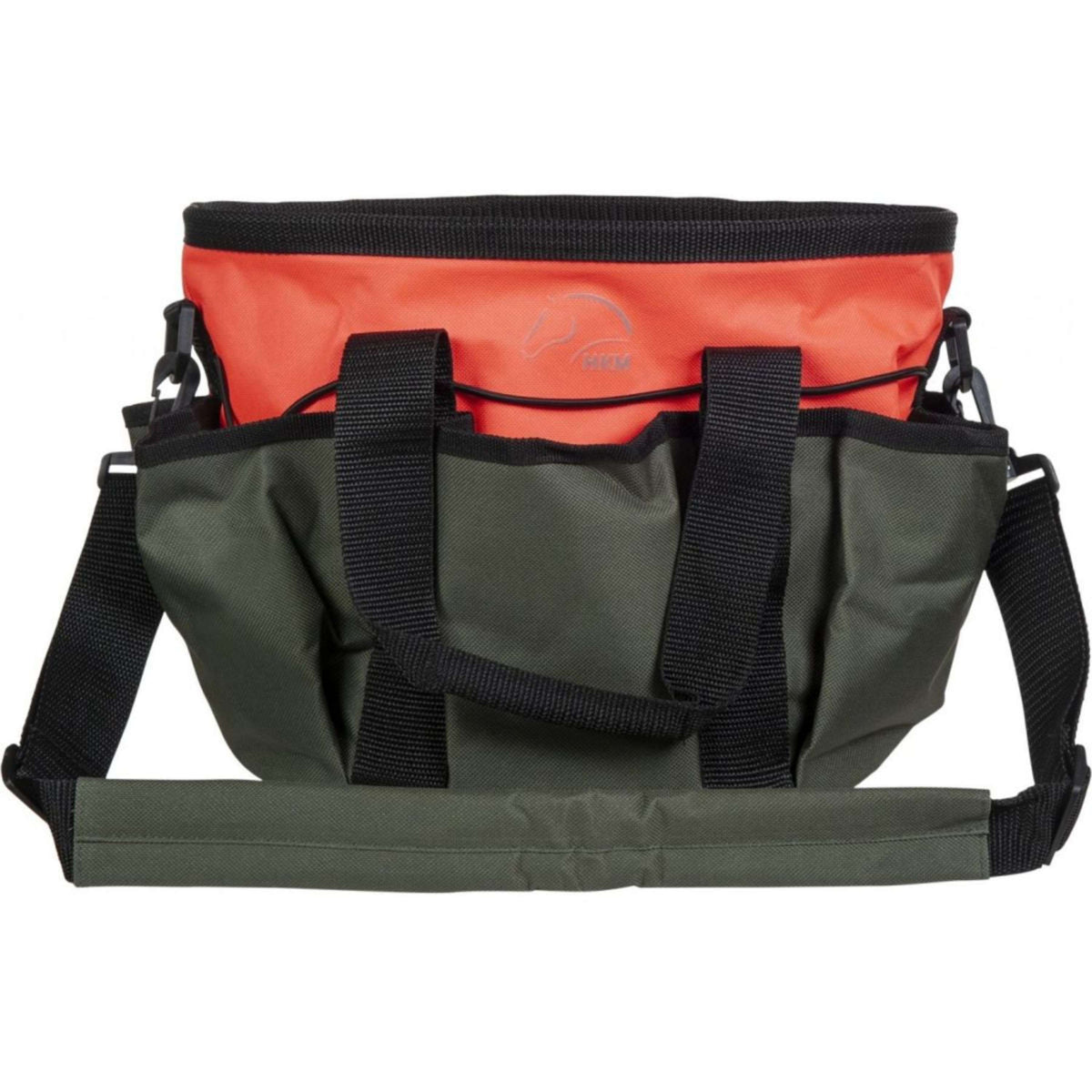 HKM Grooming Bag Colour Dark Green/Neon Coral