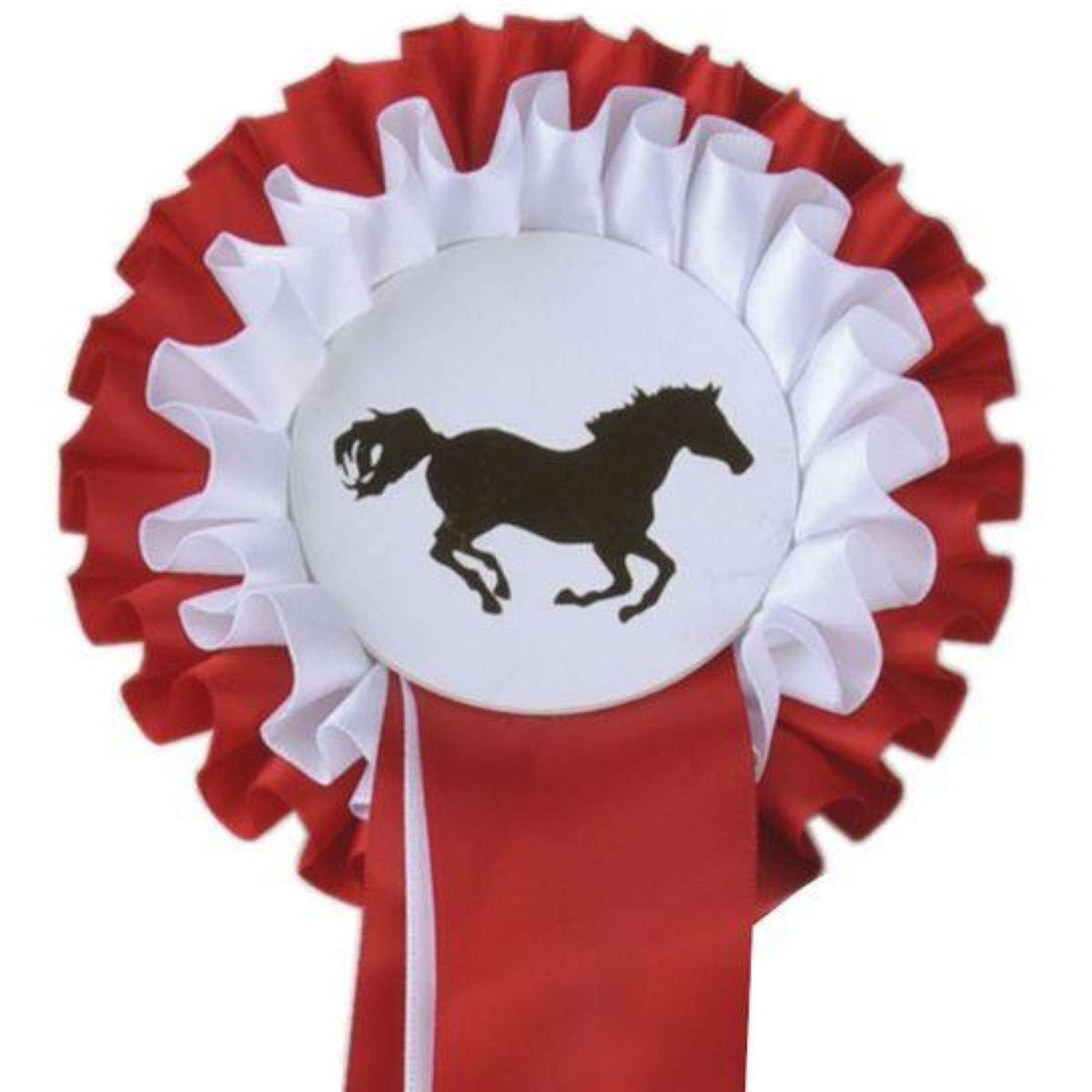 HKM Rosette 2 Layers Red - White