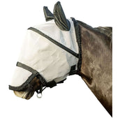 HKM Fly Mask with Removable Nose Protection Silver/Black