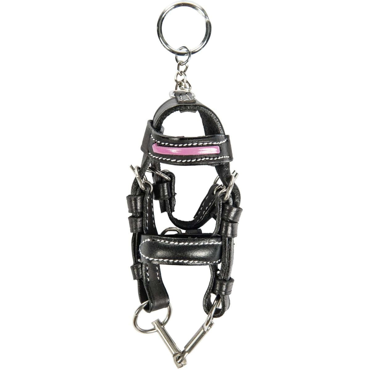 HKM Keychain Mini Bridle Black/Pink