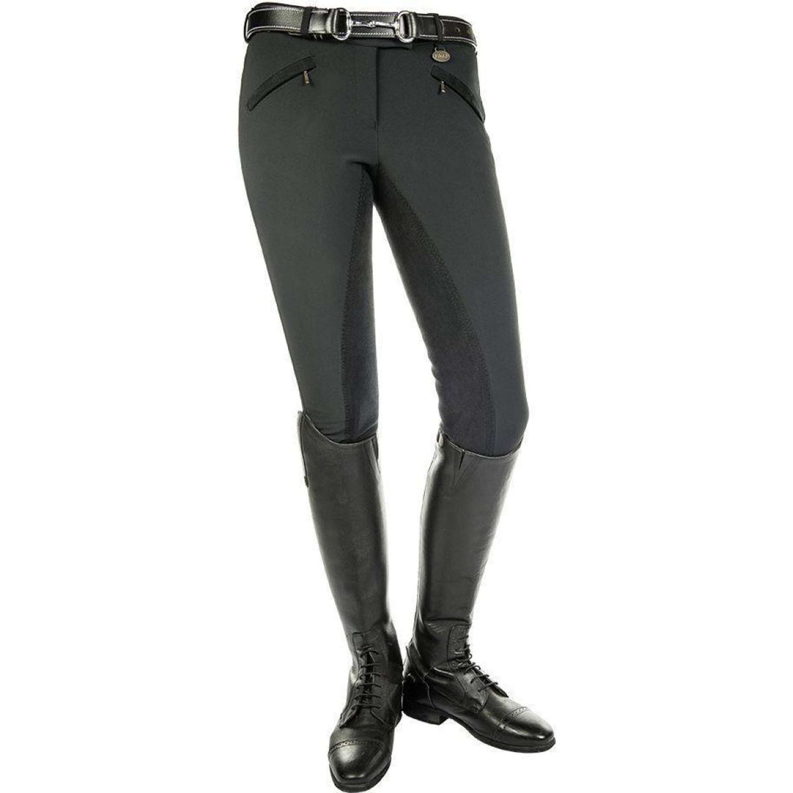 HKM Softshell Breeches Karthingo 3/4 Alos Black