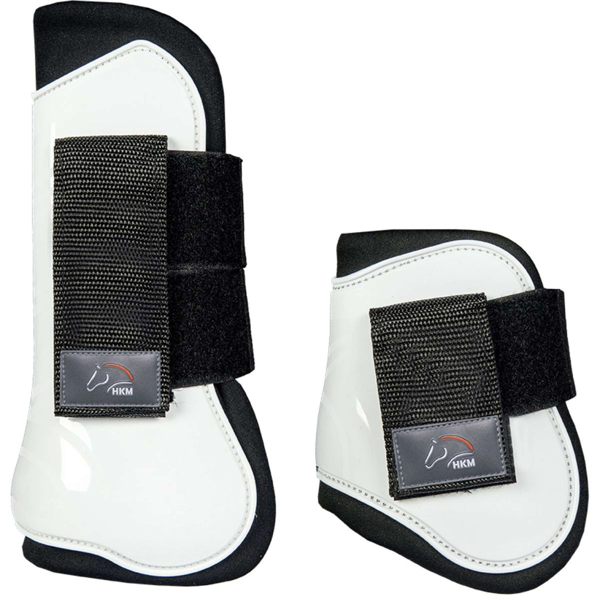 HKM Tendon Protectors & Fetlock Boots White/Black