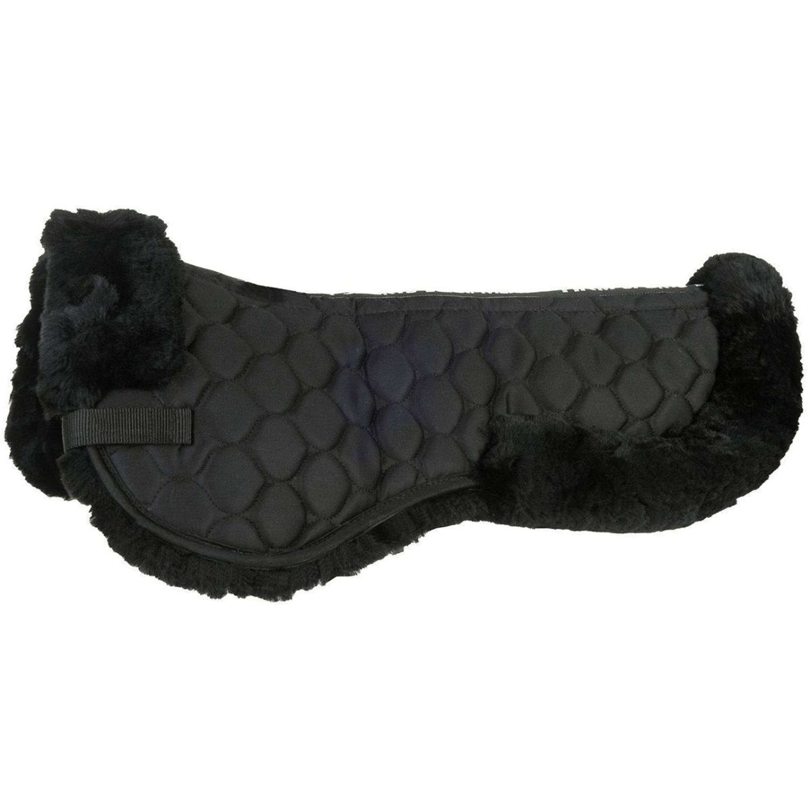 HKM Half Pad Synthetic Sheepskin Black