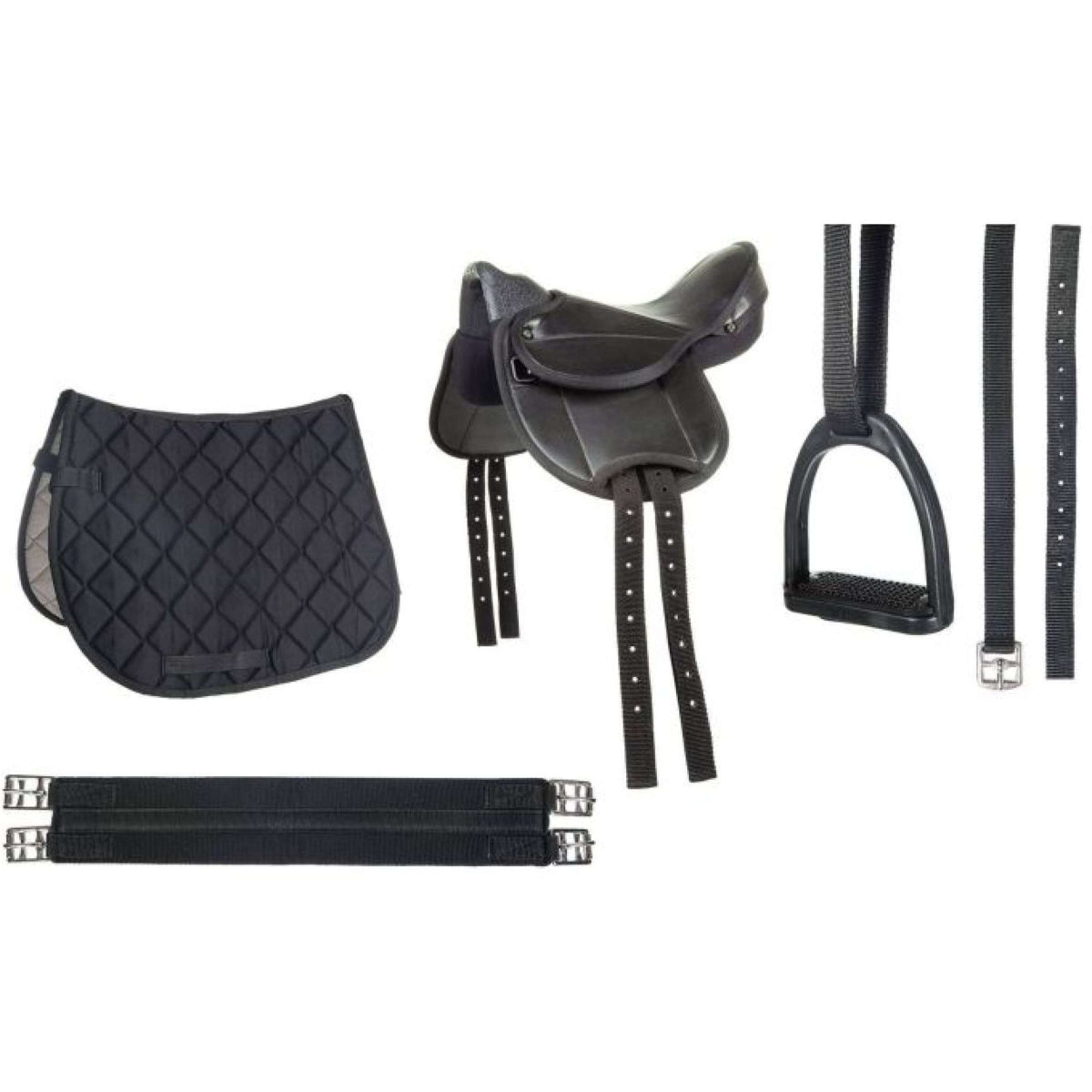 HKM Pony Saddle Beginner Black