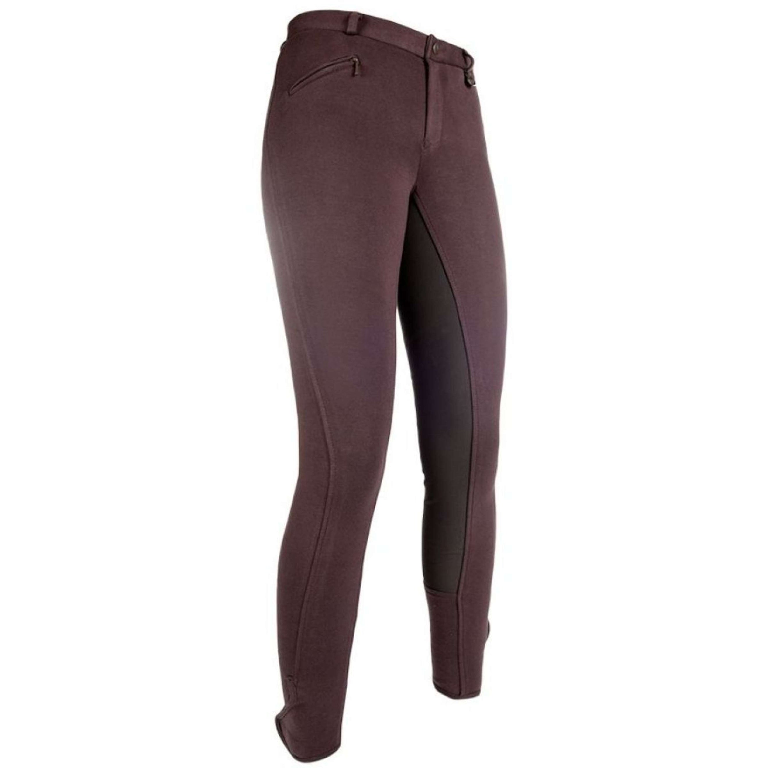 HKM Breeches Basic Belmtex Grip 3/4 Seat Darkbrown