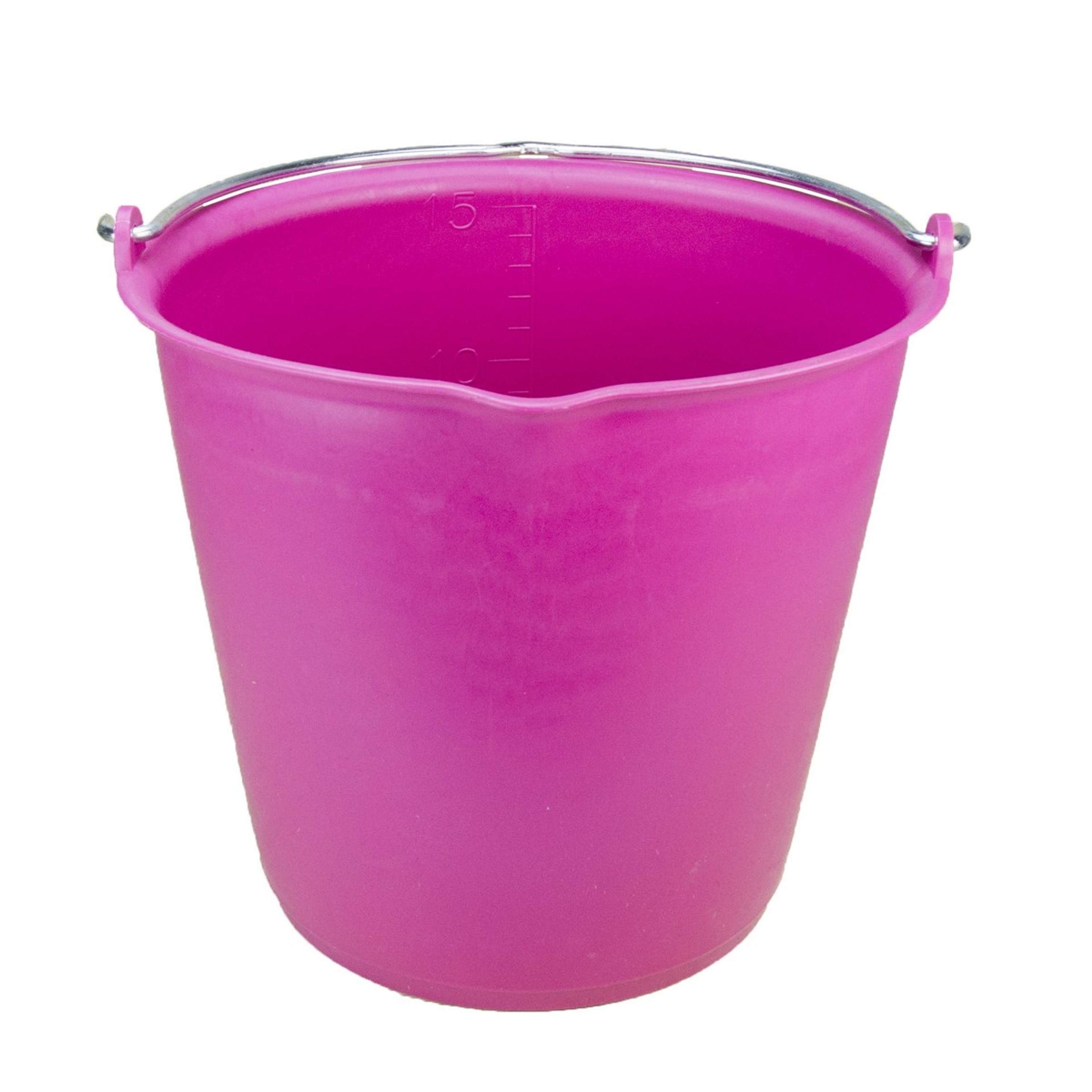 Agradi Bucket with measurement scale + pouring spout Pink