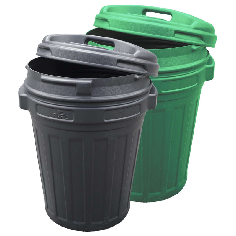 Feed Bucket with Twist Lock 70L Black