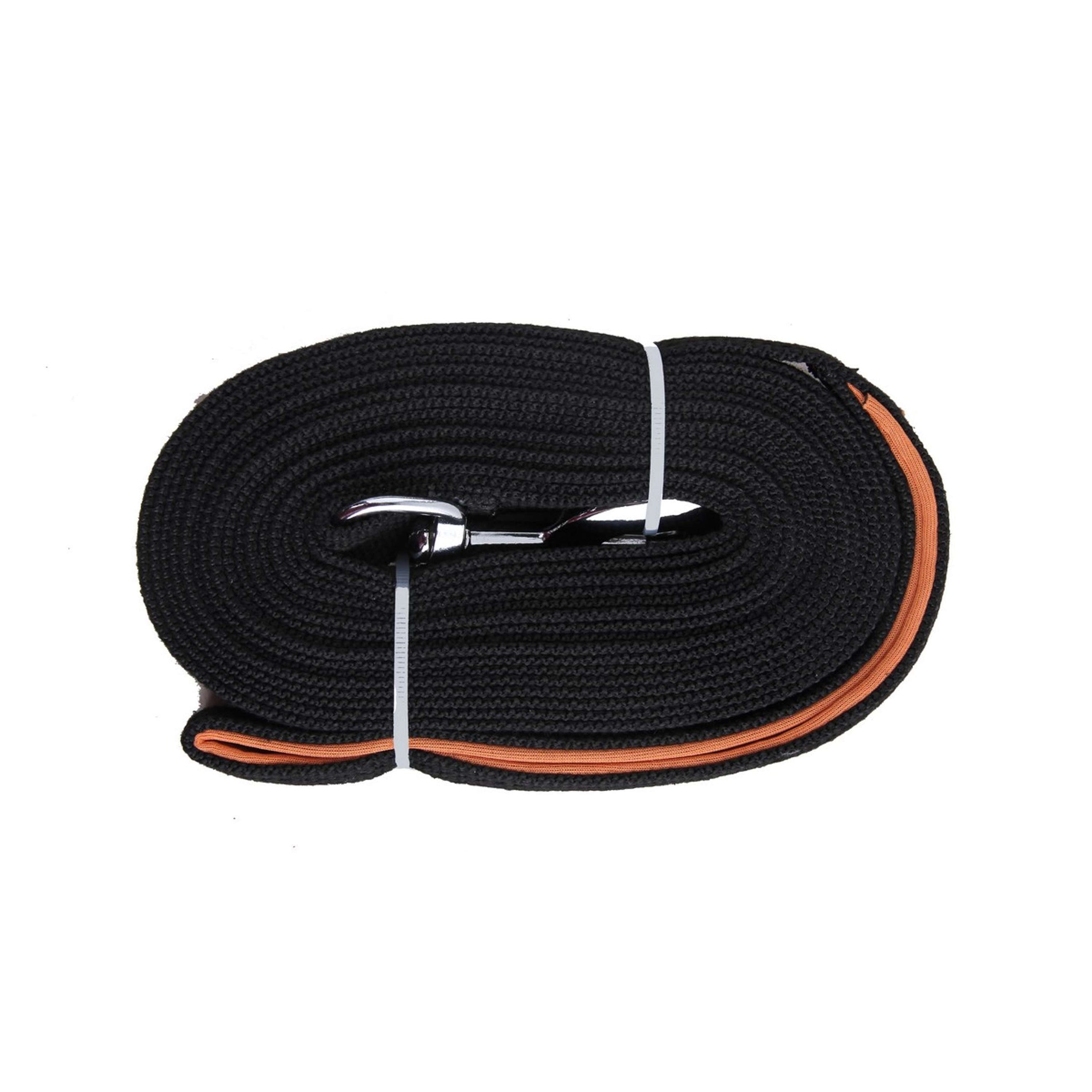 Pawise Flat Leash with Loop Black