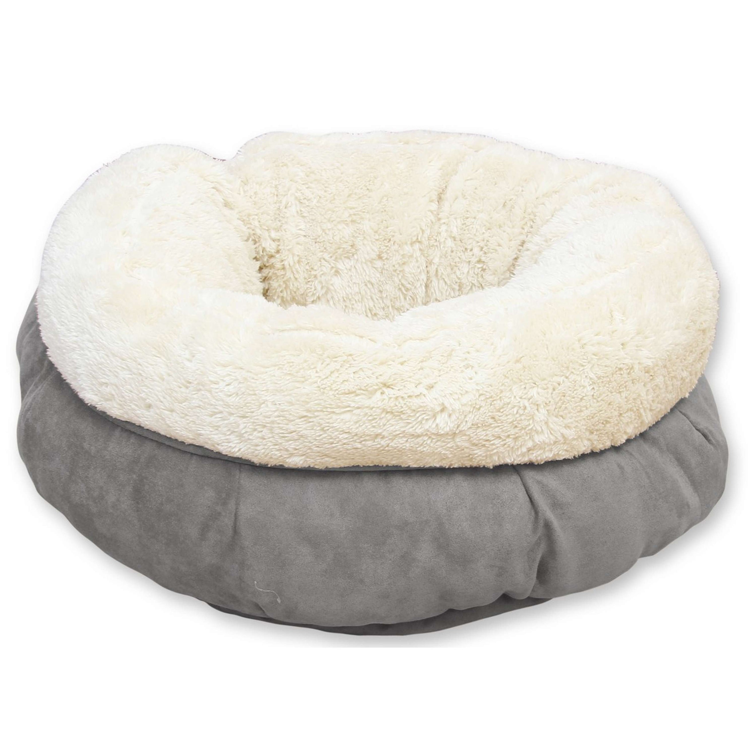 All For Paws Donut Bed Lambswool Grey