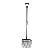 Agradi Manure Fork Plastic with Aluminium Steel Black