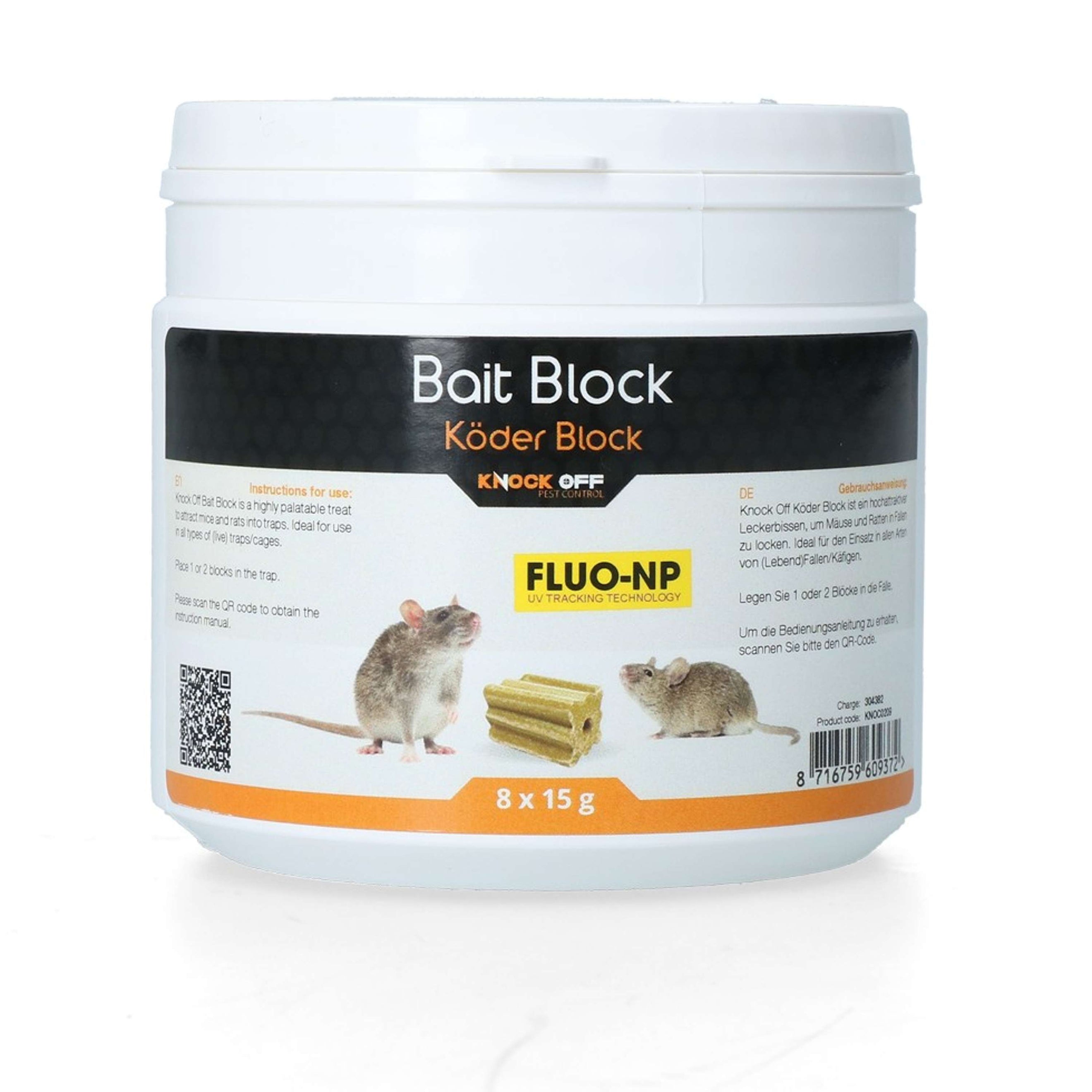 Knock Off Lure Block for Mice and Rats